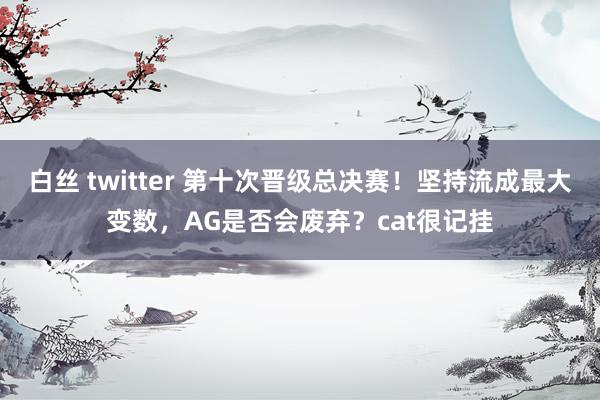 白丝 twitter 第十次晋级总决赛！坚持流成最大变数，AG是否会废弃？cat很记挂