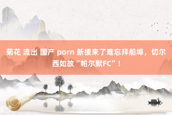 菊花 流出 国产 porn 新援来了难忘拜船埠，切尔西如故“帕尔默FC”！