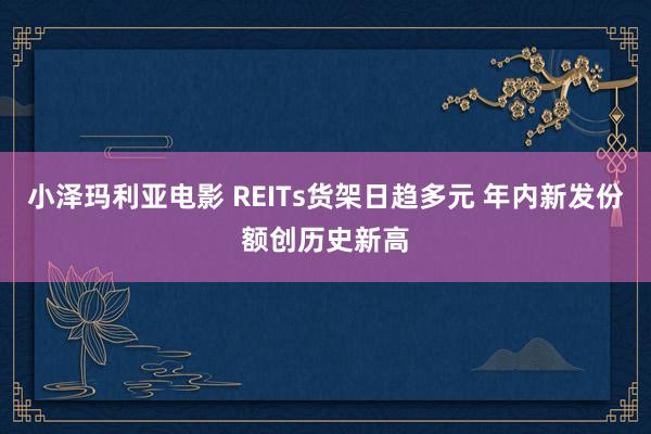 小泽玛利亚电影 REITs货架日趋多元 年内新发份额创历史新高