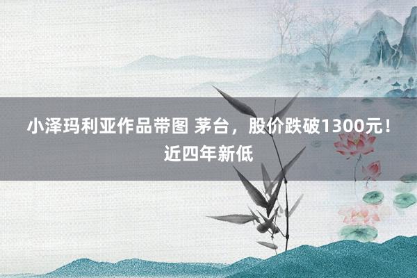 小泽玛利亚作品带图 茅台，股价跌破1300元！近四年新低