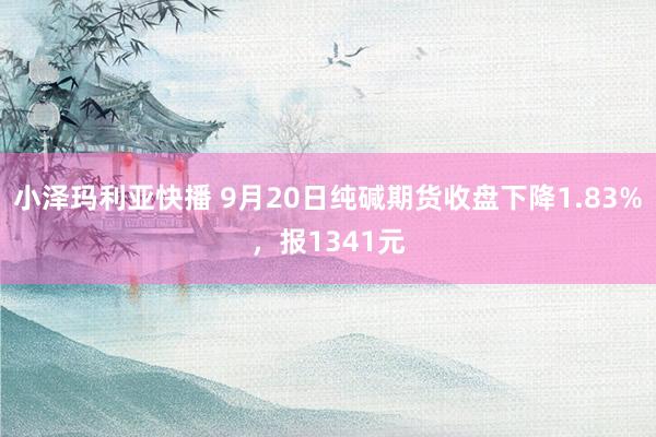 小泽玛利亚快播 9月20日纯碱期货收盘下降1.83%，报1341元