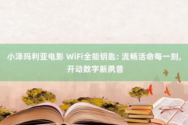 小泽玛利亚电影 WiFi全能钥匙: 流畅活命每一刻， 开动数字新夙昔