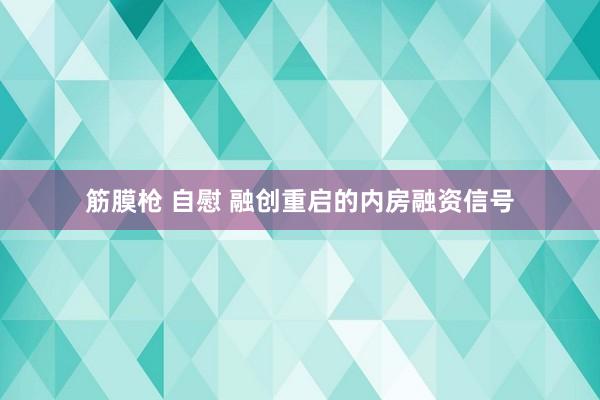 筋膜枪 自慰 融创重启的内房融资信号