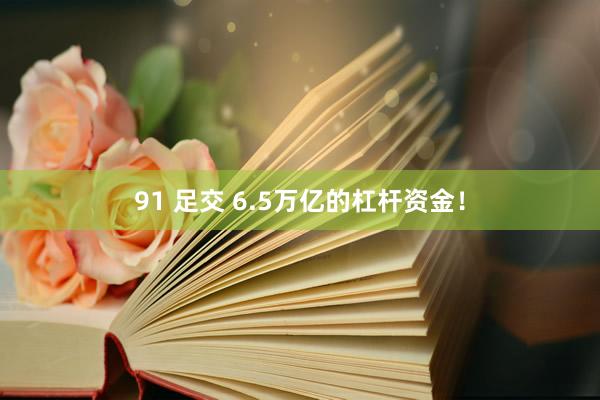 91 足交 6.5万亿的杠杆资金！