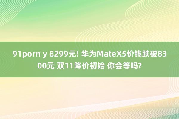 91porn y 8299元! 华为MateX5价钱跌破8300元 双11降价初始 你会等吗?