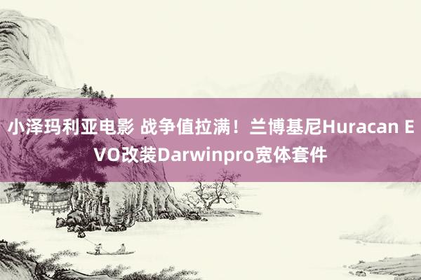 小泽玛利亚电影 战争值拉满！兰博基尼Huracan EVO改装Darwinpro宽体套件