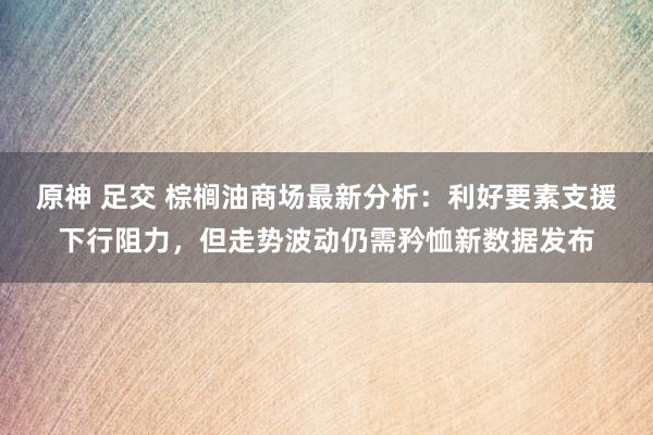 原神 足交 棕榈油商场最新分析：利好要素支援下行阻力，但走势波动仍需矜恤新数据发布