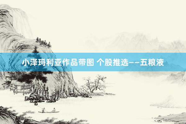 小泽玛利亚作品带图 个股推选——五粮液