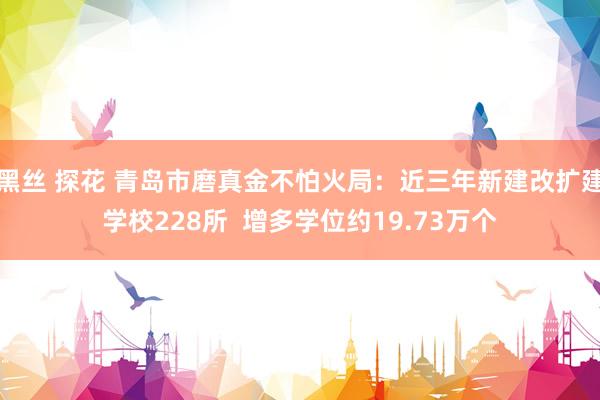 黑丝 探花 青岛市磨真金不怕火局：近三年新建改扩建学校228所  增多学位约19.73万个