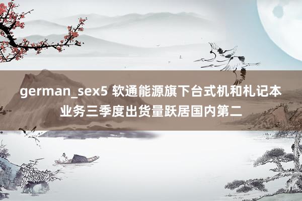 german_sex5 软通能源旗下台式机和札记本业务三季度出货量跃居国内第二