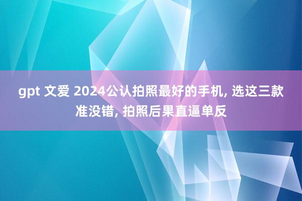 gpt 文爱 2024公认拍照最好的手机， 选这三款准没错， 拍照后果直逼单反