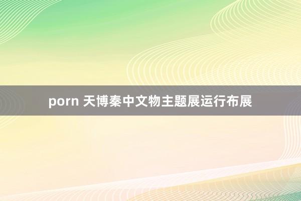 porn 天博秦中文物主题展运行布展