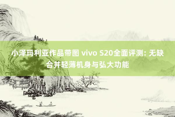 小泽玛利亚作品带图 vivo S20全面评测: 无缺合并轻薄机身与弘大功能