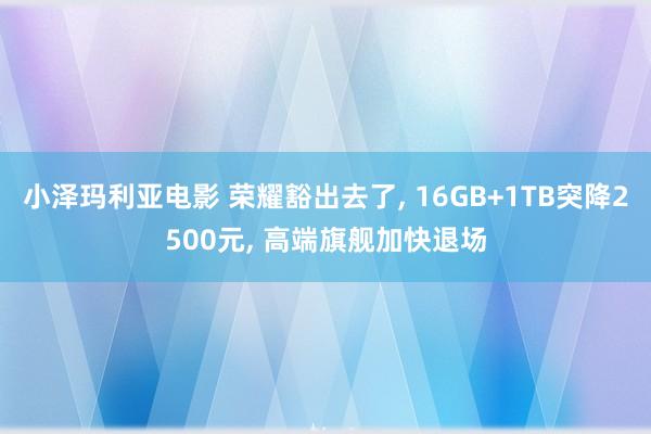 小泽玛利亚电影 荣耀豁出去了， 16GB+1TB突降2500元， 高端旗舰加快退场